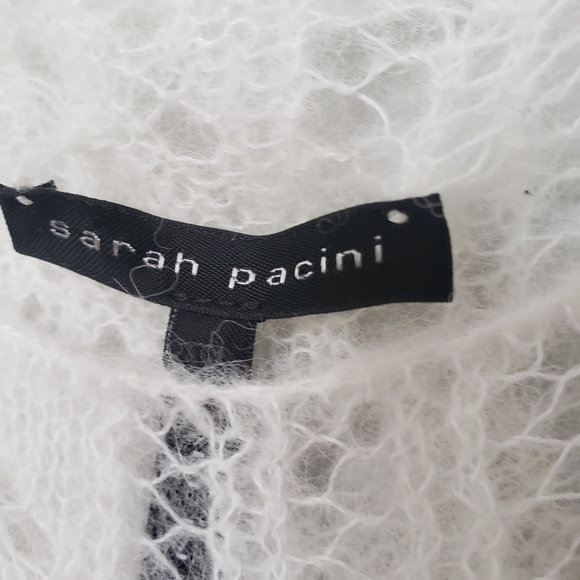 NWT SARAH PACINI KNEE LENGTH ALPACA WHITE KNIT DRESS, ONE SIZE - Picture 11 of 14